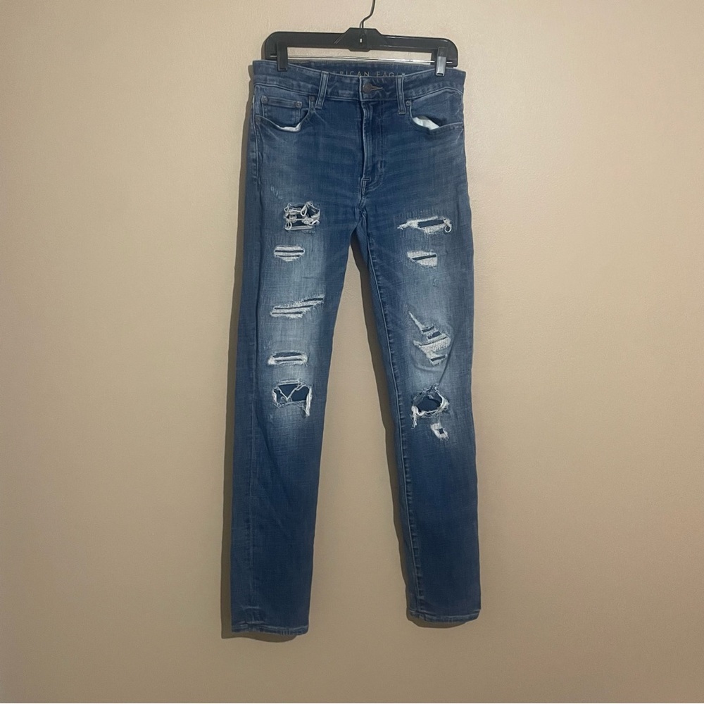 American Eagle Men’s Distressed Next Level Flex Slim Jeans